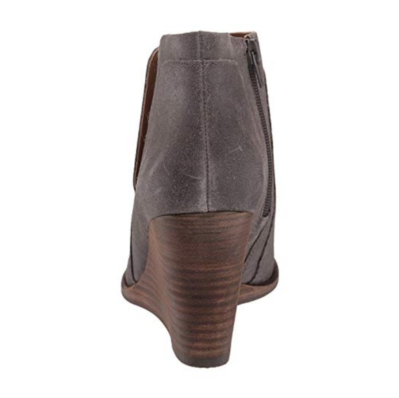 Lucky Brand Gray Grey Booties Suede - Picture 5 of 7